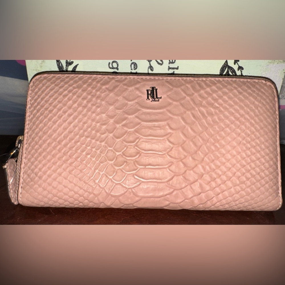 Pink Ralph Lauren wallet